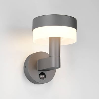TRIO MACKENZIE - Wandlamp - Antraciet - incl. 1x SMD 8 W - Bewegingssensor - Wandmontage - Niet geschikt voor externe dimmer - Niet dimbaar - Buitenverlichting - IP54