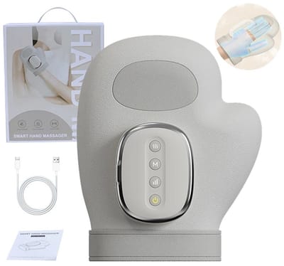 Golaro Handmassage Apparaat - Hand Massager - Slimme Handmassager Airbag - Slimme Elektrische Handmassager - Grijs Kleur