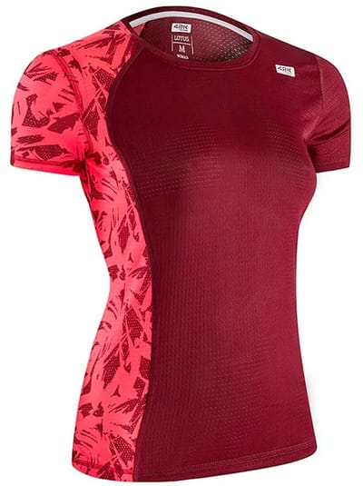 42k Running Lotus T-shirt Met Korte Mouwen Rood S Vrouw