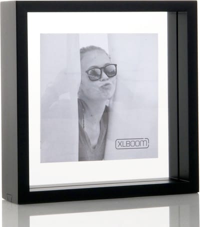 XLBoom Floating Box Fotolijst Zwart 20x20cm - Zwevend houten frame met glas - Verkrijgbaar in wit en zwart – Tijdloze design fotolijst voor modern wonen