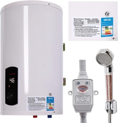 Elektrische Boiler - Warmwater Boiler - Praktische Douche - Lekbescherming - 30 Liter - Wit