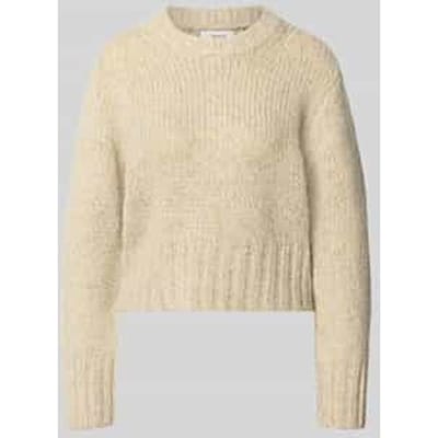 relaxed fit gebreide pullover met katoen-aandeel