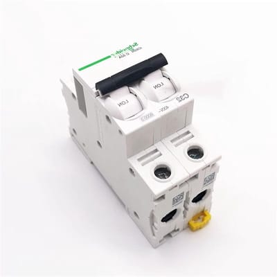 Stroomonderbreker - Beveiligingsschakelaar - Elektrische Bescherming - Miniatuur Ontwerp - 2-polig - Grijs