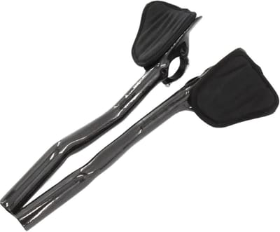 Racefiets Stuurverlenger - Triatlon Stuur Tijdrit Stuur - Comfortabel Fietsen - Volledig Carbon Fibre - 31.8 mm Klem - Zwart