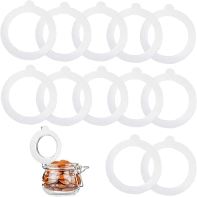 Set van 12 Siliconen Vervangingsringen 95 x 73 mm voor Inmaakpotten, Bewaarringen, Canning Rubber Seals en Dichtingen voor Voedselpreservatie