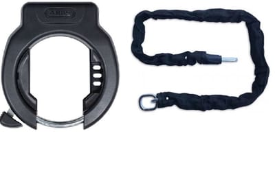 Abus 4750L ART2 ringslot met 100cm insteekketting - zwart