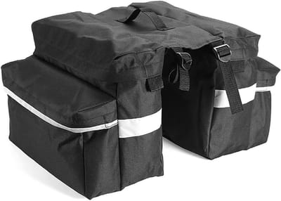 Motorfiets Zadeltas - Bagage Tas - Reizen Opslag - Afneembare Ontwerp - 34x20x28cm - Zwart