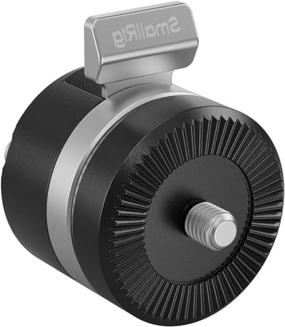 Draaibare Rozetadapter - Snelverstelbare Koppeling - Camera Rig Aanpassen - Drukknop Verstelling - 45.5mm x 36mm - Zwart