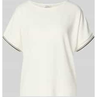 T-shirt van viscosemix met ronde hals model 'Giprep'