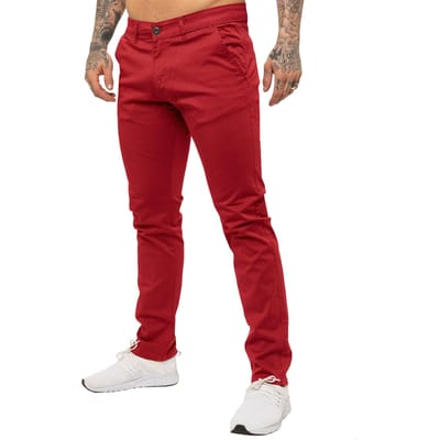 Enzo Heren Slim Fit Stretch Chino
