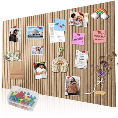 Dailygoods- Prikbord Vilt 60 x 40 cm - Zelfklevend - Opvouwbaar - Herbruikbaar - Milieuvriendelijk - Dikte 0,9 cm - Viltbord