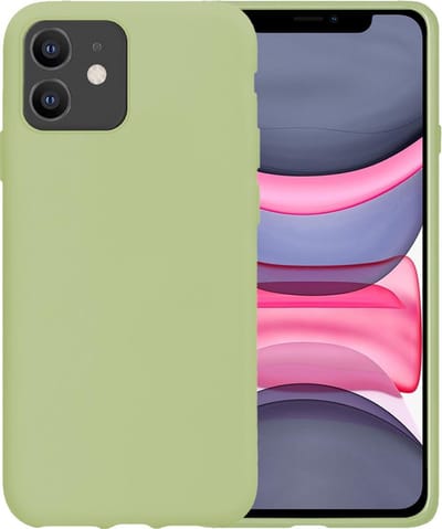 Hoesje - Geschikt voor Apple iPhone 11 - Sterk & Shockproof - Hoes Cover - Siliconen Case - Telefoonhoesjes - Groen