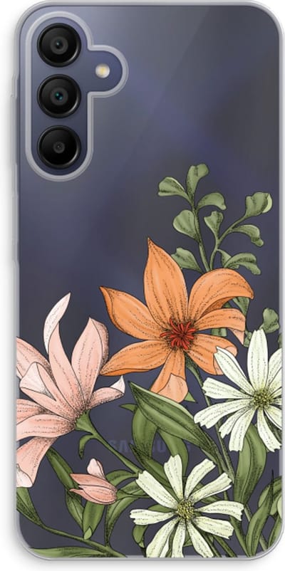 Case Company® - Hoesje geschikt voor Samsung Galaxy A15 hoesje - Floral bouquet - Soft Cover Telefoonhoesje - Bescherming aan alle Kanten en Schermrand