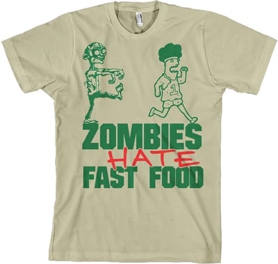 Hybris Zombies hebben een hekel aan fastfood! Khaki