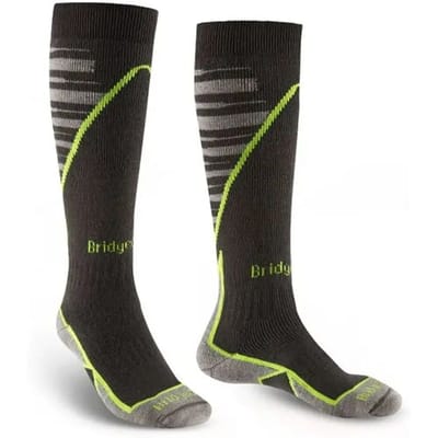 Bridgedale Bridgedal Midweight+ Merino Endurance Lange Skisokken Heren (Maat - XL, Kleur - Gunmetal/Stone)