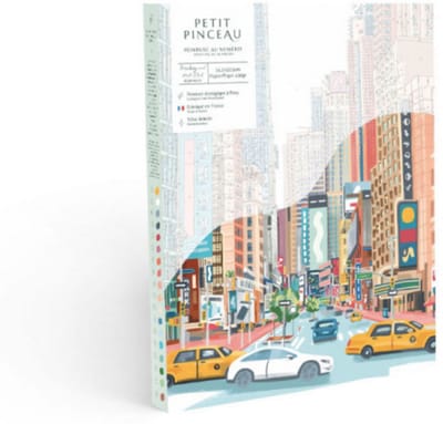 La Petite Epicerie Painting by Number Kit "BROADWAY AND WEST 53RD" 329g H33xW25.5xL3.5cm genummerde schilderijenset | Creatieve | Hobbyset | kinderen en volwassenen