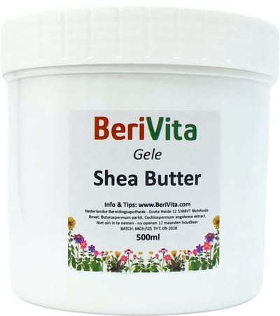 Gele Shea Butter 500ml Pot - Puur, Onbewerkt en Ongeraffineerd Yellow of Golden Shea - Huid en Haar