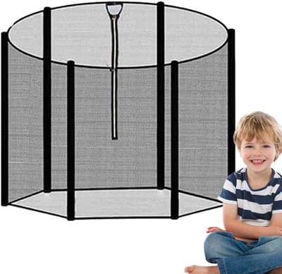 Trampoline Veiligheidsnet - Veiligheidshek - Buiten Spelen - Weerbestendig UV-bestendig - 3 meter - Zwart
