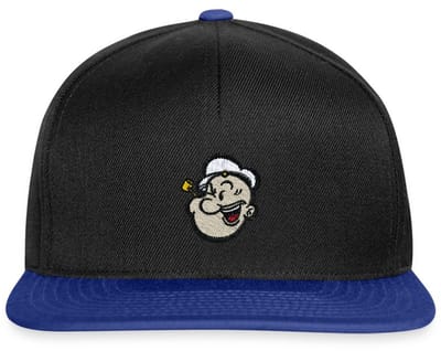 Popeye Als Borduurmotief Snapback cap