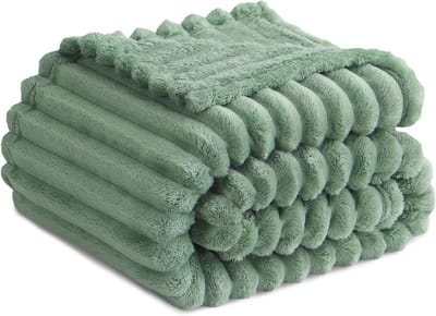 Zachte fleece plaid 130 x 150 cm - Warme microvezel deken voor bank en bed
