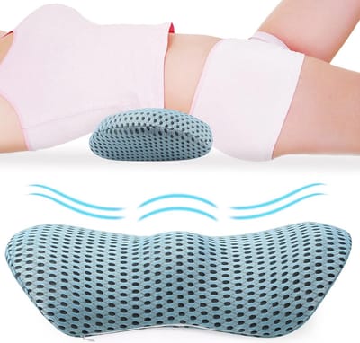 Lumbaal Kussen met Orthopedische Ondersteuning en Massagefunctie - Lendenwervelsteunkussen - Rugsteunkussen - Voor Rugpijn Verlichting - Verstelbaar en Comfortabel - Volwassenen - EVA Vulling