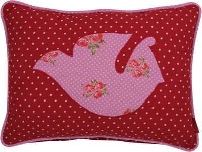 Kussen Rosie Patchwork Roze | 30 X 40 | Sierkussen Voor Woonkamer Of Slaapkamer