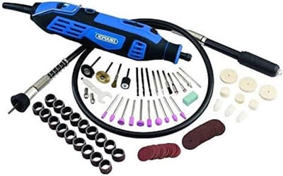 Roterende Multitool Kit - Draaigereedschap Set - Klusjes Uitvoeren - Variabele Snelheid - 111 Delig - Blauw Zwart