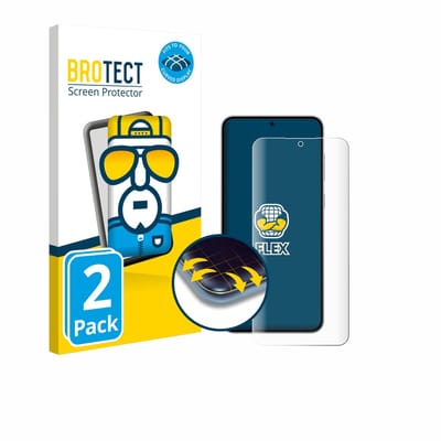 BROTECT - Screenprotector voor Samsung Galaxy S25 FE Enterprise Edition - Folie Beschermfolie transparant volledig dekking - 2 Stuks