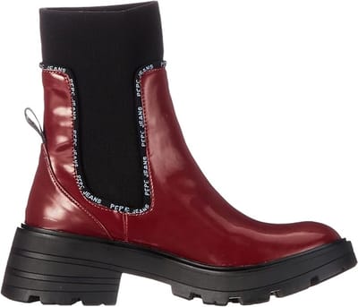 Pepe Jeans - Soda Chelsea Laarzen - Dames - Bordeaux - Maat 39