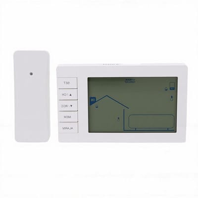 Weerstation Binnen Buiten - Weersmonitor - Omgevingsbewaking - Dubbele Omgevingsmeting - 100m Bereik - Wit