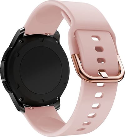 By Qubix - Geschikt voor Garmin bandje - Geschikt voor Garmin Vivoactive 4 / 4L - Siliconen sportband - Roze - Smartwatch bandje 22mm