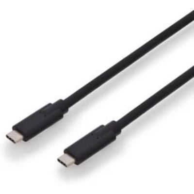 Digitus AK-300139-010-S USB-kabel USB 3.2 Gen1 USB-C stekker, USB-C stekker 1.00 m Zwart Afgeschermd (dubbel)