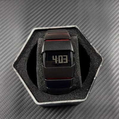 Montres Médiévales Millénaires de Forme Spéciale Montres Carrées Vintage Tendance de Niche Numériques Lumineux Personnalisées Montres Électroniques black