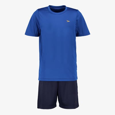 Dutchy tweedelig kinder sport set donkerblauw - Maat 110