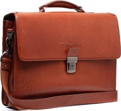 The Chesterfield Brand Business tas Laptoptas met laptopvak Salvatore Laptopbag Cognac Bruine