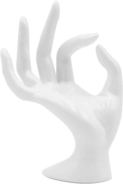 Plastic opbergrek voor handmodel display - veelzijdige opslagoplossing voor accessoires en decoratie