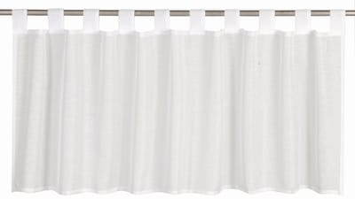 Elbersdrucke Bistro Gordijn Effecto 48x140 cm wit transparant