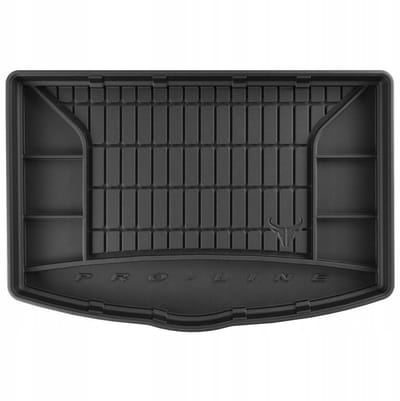 FROGUM Kofferbakmat - Rubber - Geschikt voor TOYOTA YARIS III (2011-2020) - 5-deurs - Organizer functie - Zwart