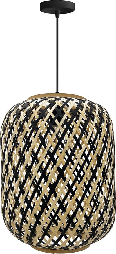 Toolight App1312-1Cp Hanglamp Zwart 31X31X40Cm