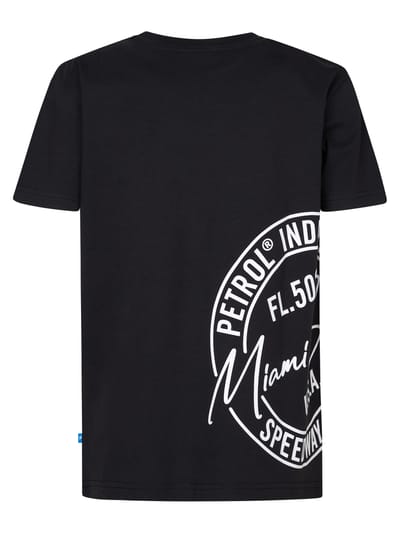Petrol Industries - Jongens Artwork T-shirt Oceangrove - Zwart