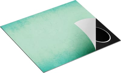 Chefcare Inductie Beschermer Lichtgroene Stenen Muur - 60x50 cm - Afdekplaat Inductie - Kookplaat Beschermer - Inductie Mat