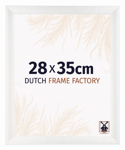 Fotolijst 28x35 cm - MDF - Wit Geveegd - Praag