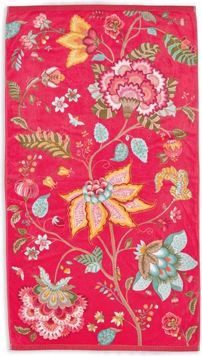 Pip Studio strandlaken Pip Flowers red -