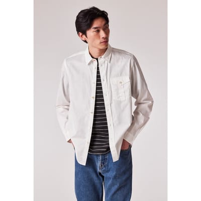 Paul Smith Mens Ls Regular Fit Shirt White Größe: S | Casual hemden Outlet | Herren | Weiß