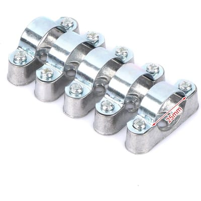 Collier de serrage pour tuyau avec vis, 5 pièces, à quelques mètres du mur, collier de serrage pour tuyau de 16 mm, 20 mm, 25 mm, 32 mm
