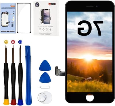 iPhone 7 Schermvervanging 4.7 inch LCD Display met 3D Touch Digitizer en Reparatiekit, Inclusief Screen Protector en Compatibiliteit met A1660, A1778, A1779 (Zwart)