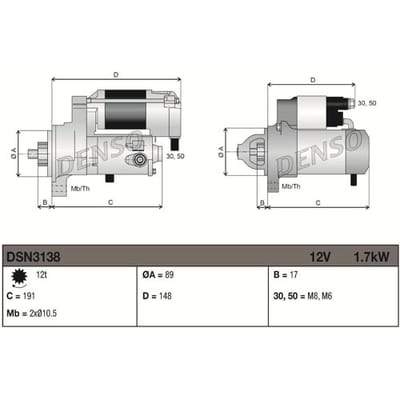 Starter DENSO DSN3138