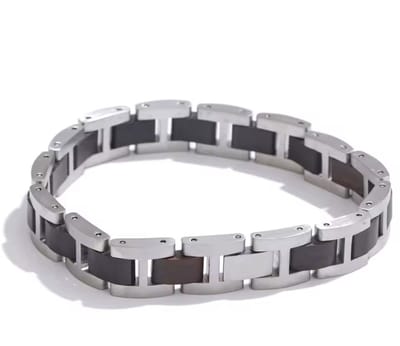 Soraro Wood Armband | Houten armband | Walnotenhout | lichtbruin | Heren armband