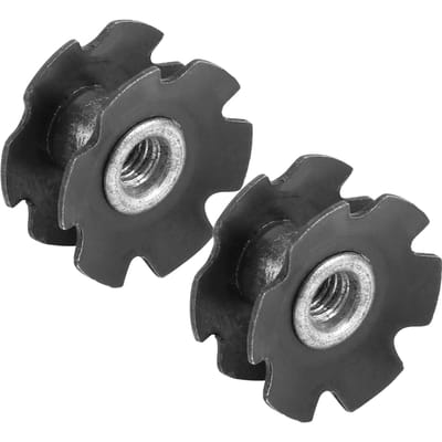 26,3 mm Buitendiameter Fiets Voorvork Bloemhart Moer Zeskant Bloemstuk Fiets Accessoire gray