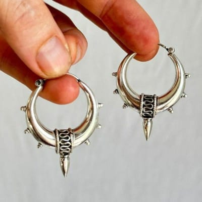 1 Paire Boucle d'Oreille Anneau Rond Classique Grande Boucle Anneau Rond Cercle Boucle d'Oreille Anneau Gothique Punk Grande Taille Boucles d'Oreilles Pour Femmes Bijoux de Mode brown